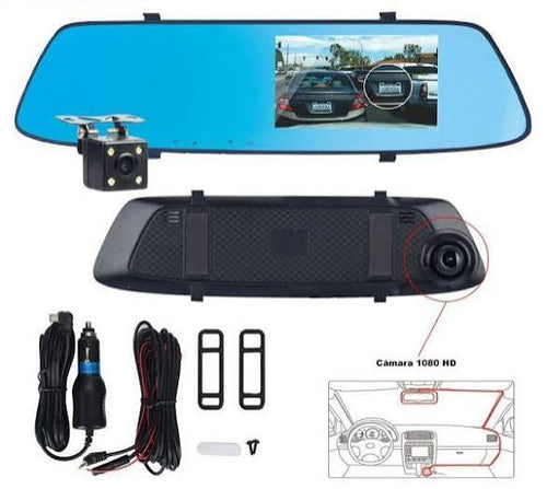 RETROVISOR CON CAMARA GRABADO